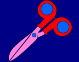 Coloring page Scissors painted bylena