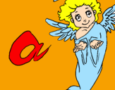 Coloring page Angel painted bytiziana