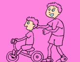 Coloring page Tricycle painted bytiziana