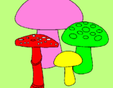 Coloring page Mushrooms painted bytiziana