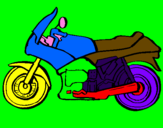 Coloring page Motorbike painted byhamza