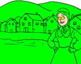 Coloring page Norway painted bytiziana