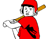 Coloring page Little boy batter painted bybaby jr
