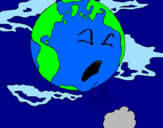 Coloring page Sick Earth painted byvioleta