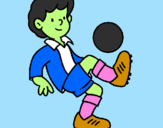 Coloring page Football painted bysaul