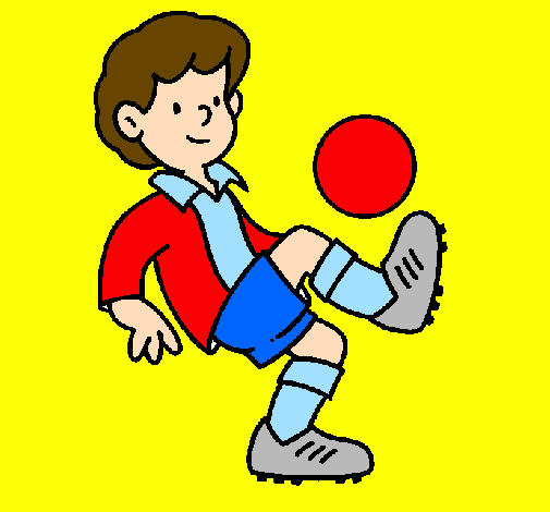 Coloring page Football painted bygibran