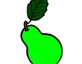 Coloring page pear painted byvincenzo