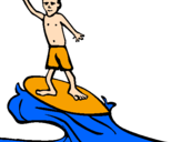 Coloring page Surf painted byNIFFFDO