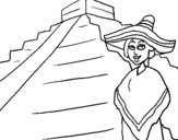 Coloring page Mexico painted byMexico