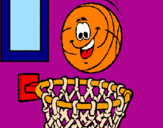 Coloring page Ball and basket painted bymeme