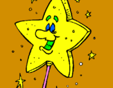 Coloring page Magic wand painted byshannon