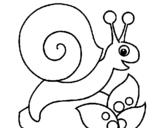 Coloring page Snail painted bygabi