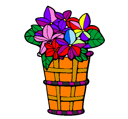 Basket of flowers 3