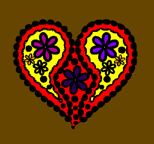 Heart of flowers
