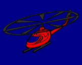 Coloring page Helicopter painted bymanuel