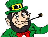 Coloring page Leprechaun painted byVicente