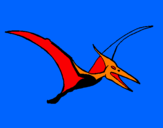 Coloring page Pterodactyl painted byalexander
