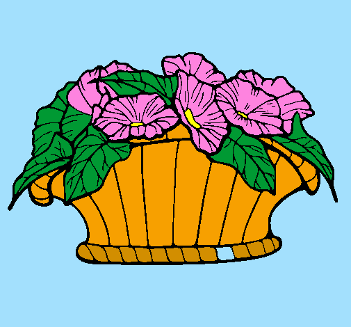 Basket of flowers 9
