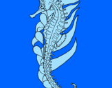 Coloring page Oriental sea horse painted byDavi G R