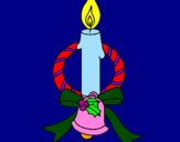 Coloring page Candle III painted bymariana