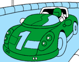 Coloring page Race car painted byachol12345689101112131415