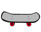 Coloring page Skateboard II painted bymey