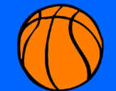 Coloring page Basketball hoop painted byghost