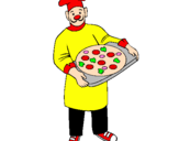 Coloring page Cook painted bygabryel