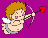 Coloring page Cupid painted bycharlotte collins