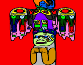 Coloring page Totem painted byhector and micol