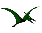 Coloring page Pterodactyl painted byangel