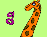 Coloring page Giraffe painted bypamela c.b.