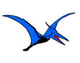 Coloring page Pterodactyl painted byoli4