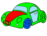Coloring page Toy car painted byricado