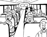 Coloring page School bus painted bydaniel
