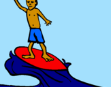 Coloring page Surf painted bymaxi