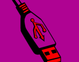Coloring page USB painted byali