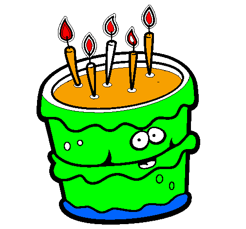 Coloring page Birthday cake 2 painted byantoni 
