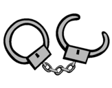 Coloring page Handcuffs painted byWillem