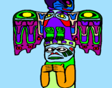 Coloring page Totem painted bytheo g