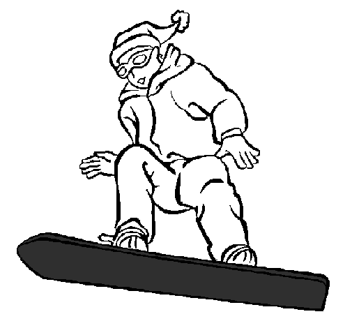 Coloring page Snowboard painted bySTHD