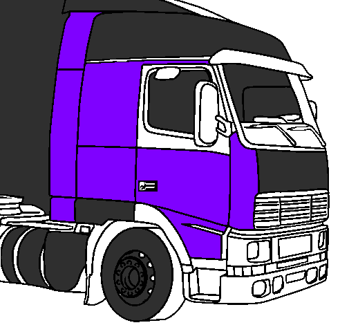 Coloring page Truck painted byOwen Fidler