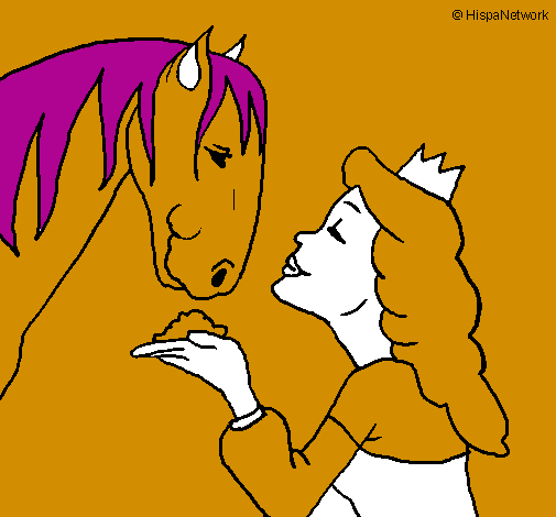 Princess and horse