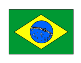 Coloring page Brazil painted byali