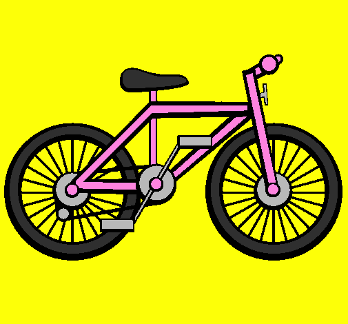 Coloring page Bike painted byml
