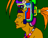 Coloring page Tribal chief painted byLiam