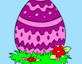 Coloring page Easter egg 2 painted byarianna.
