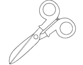 Coloring page Scissors painted bypuff