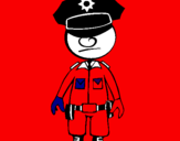 Coloring page Cop painted bygabrlio