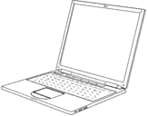 Coloring page Laptop painted by camlia